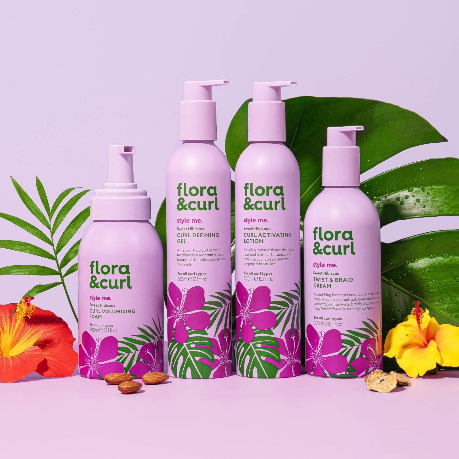 Flora & Curl Style Me Sweet Hibiscus Twist & Braid Cream 300ml