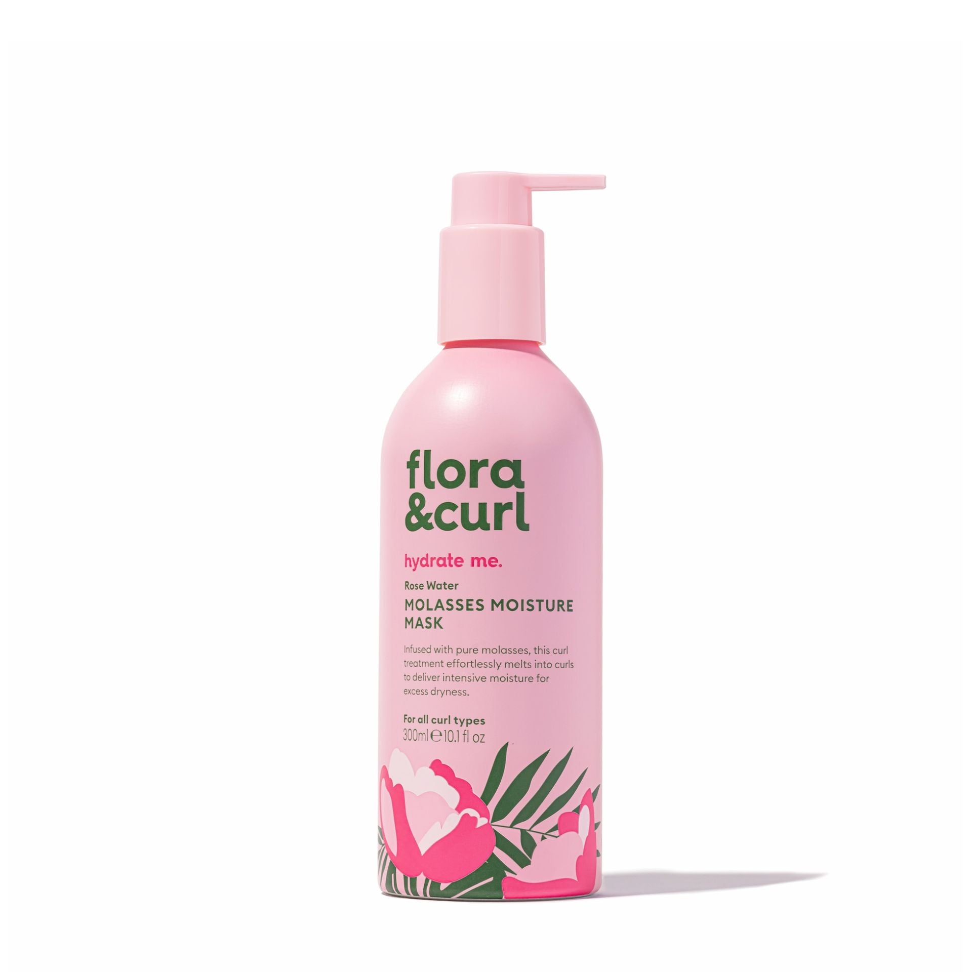 Flora & Curl Hydrate Me Rose Water Molasses Moisture Mask 300ml