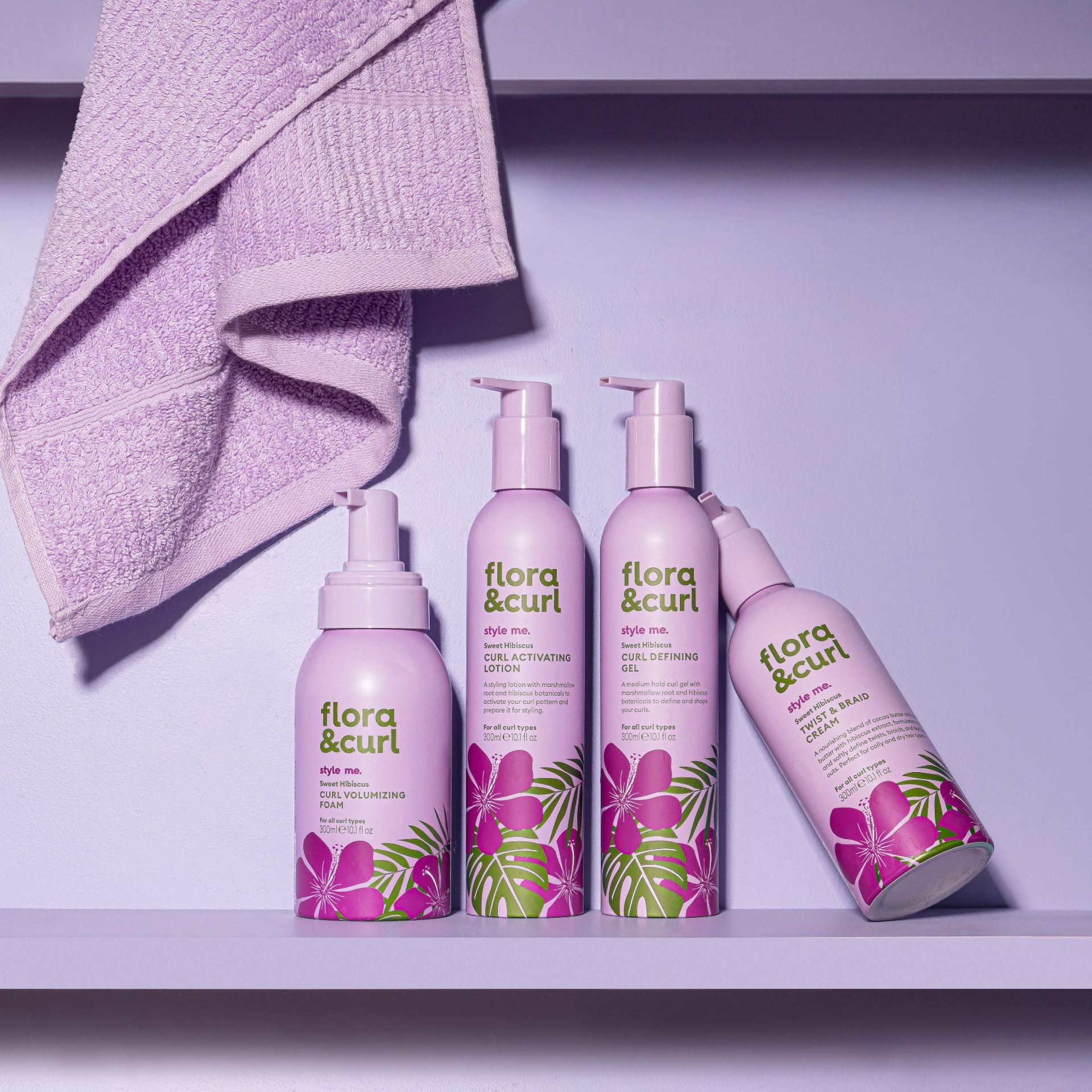 Flora & Curl Style Me Sweet Hibiscus Curl Defining Gel 300ml