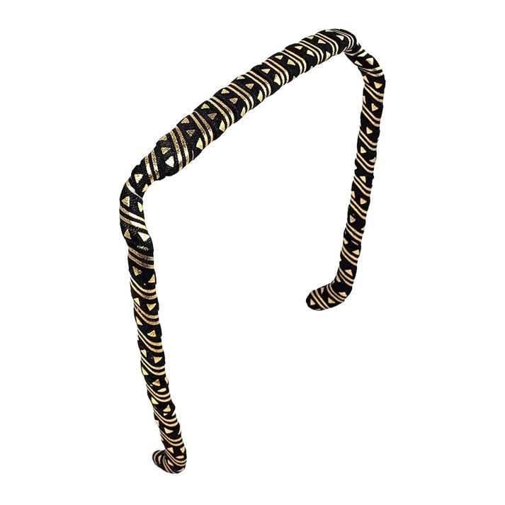 Zazzy Bandz Black and Gold Aztec
