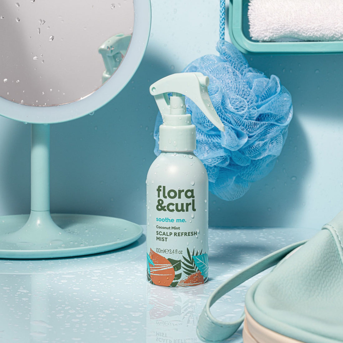 Flora &amp; Curl Coconut Mint Scalp Refresh Mist 100ml