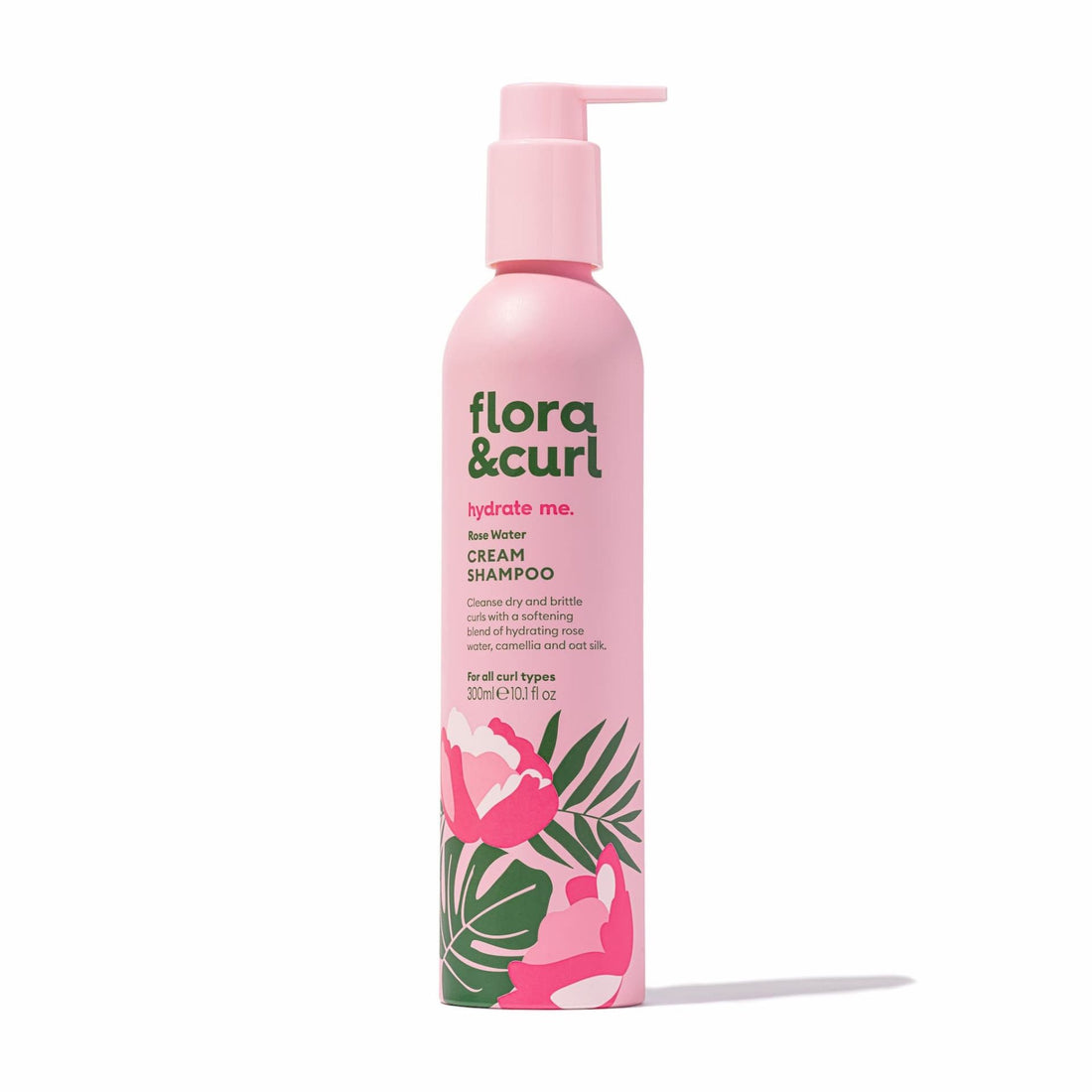 Flora &amp; Curl Organic Rose &amp; Honey Cream Shampoo 300ml