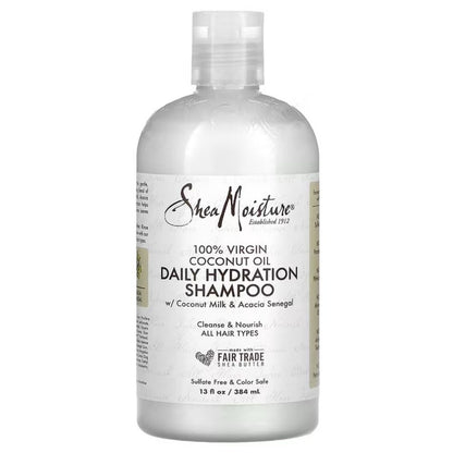 Shea Moisture 100% Virgin Coconut Oil Daily Hydration Shampoo 384ml
