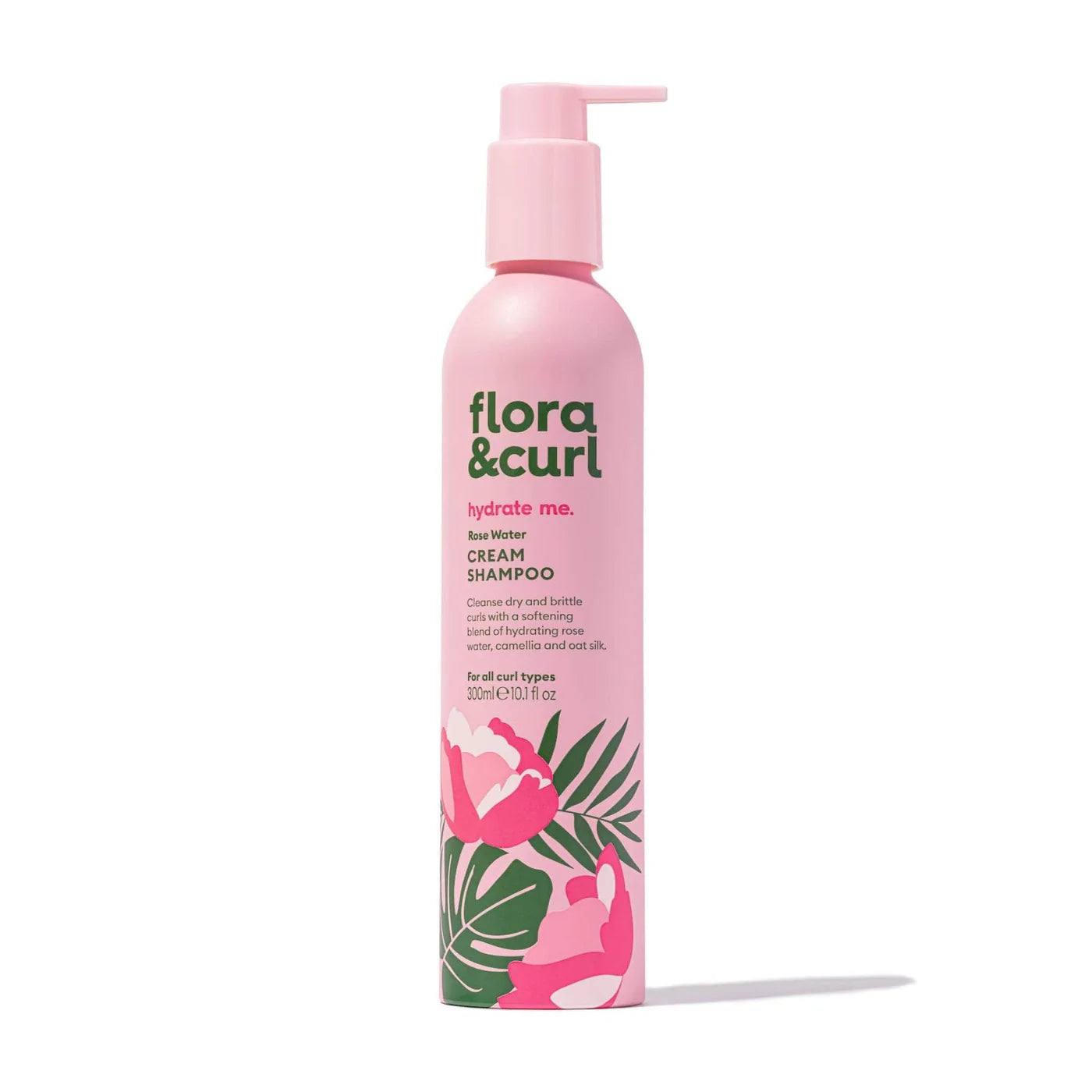 Flora &amp; Curl Hydrate Me Rose Water Cleansing Duo