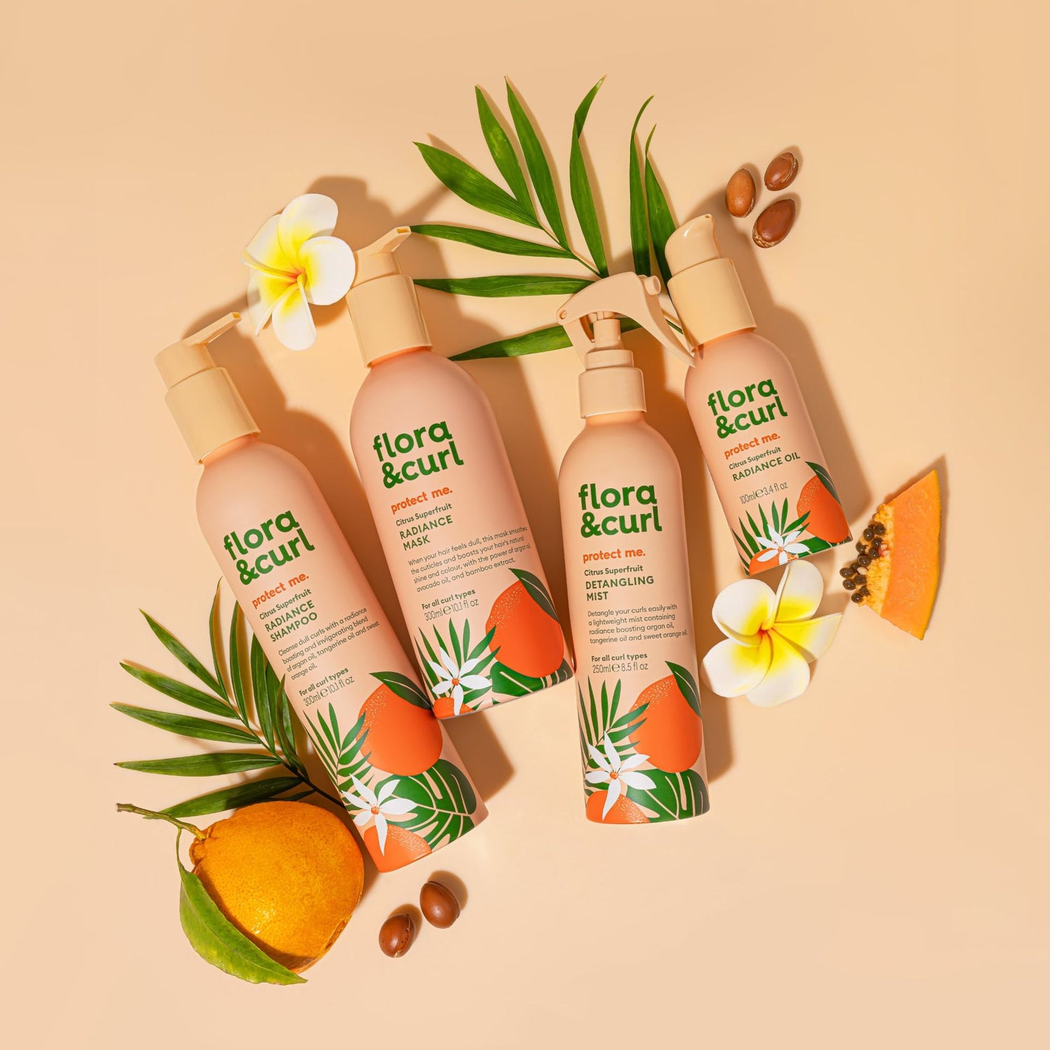 Flora &amp; Curl Protect Me Citrus Superfruit Radiance Shampoo 300ml
