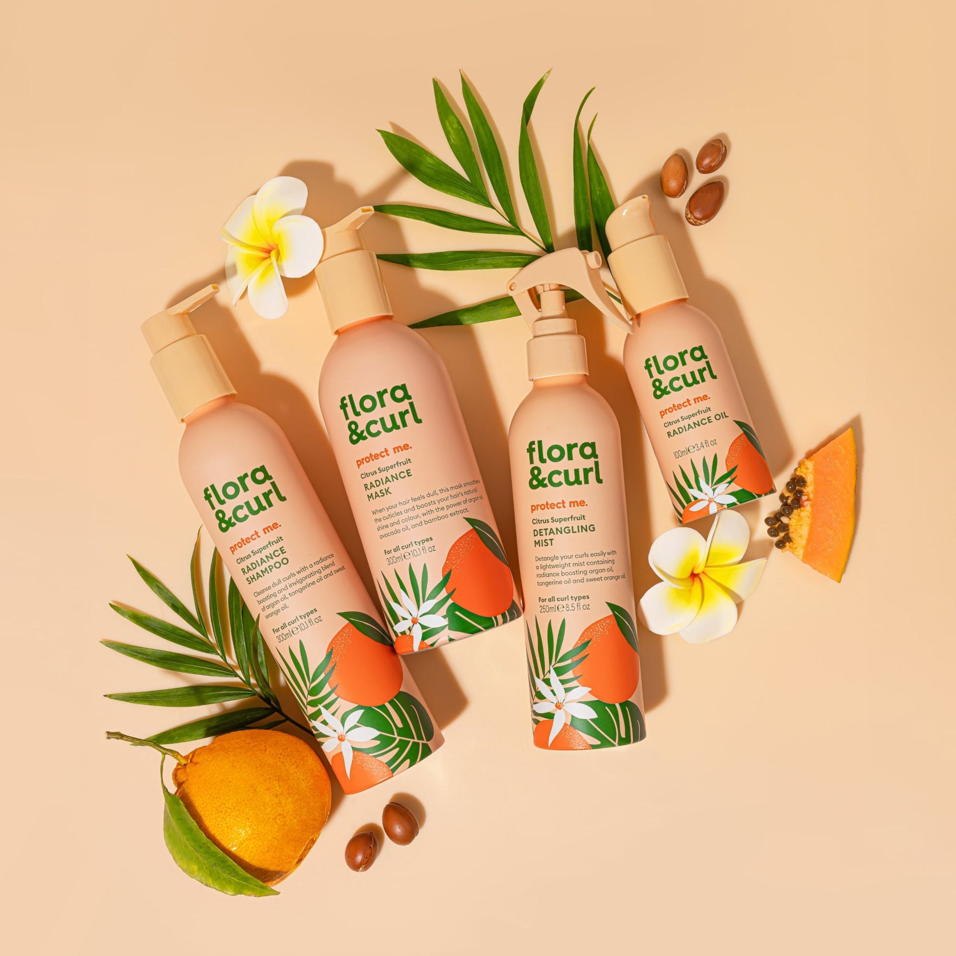 Flora &amp; Curl Protect Me Citrus Superfruit Radiance Shampoo 300ml