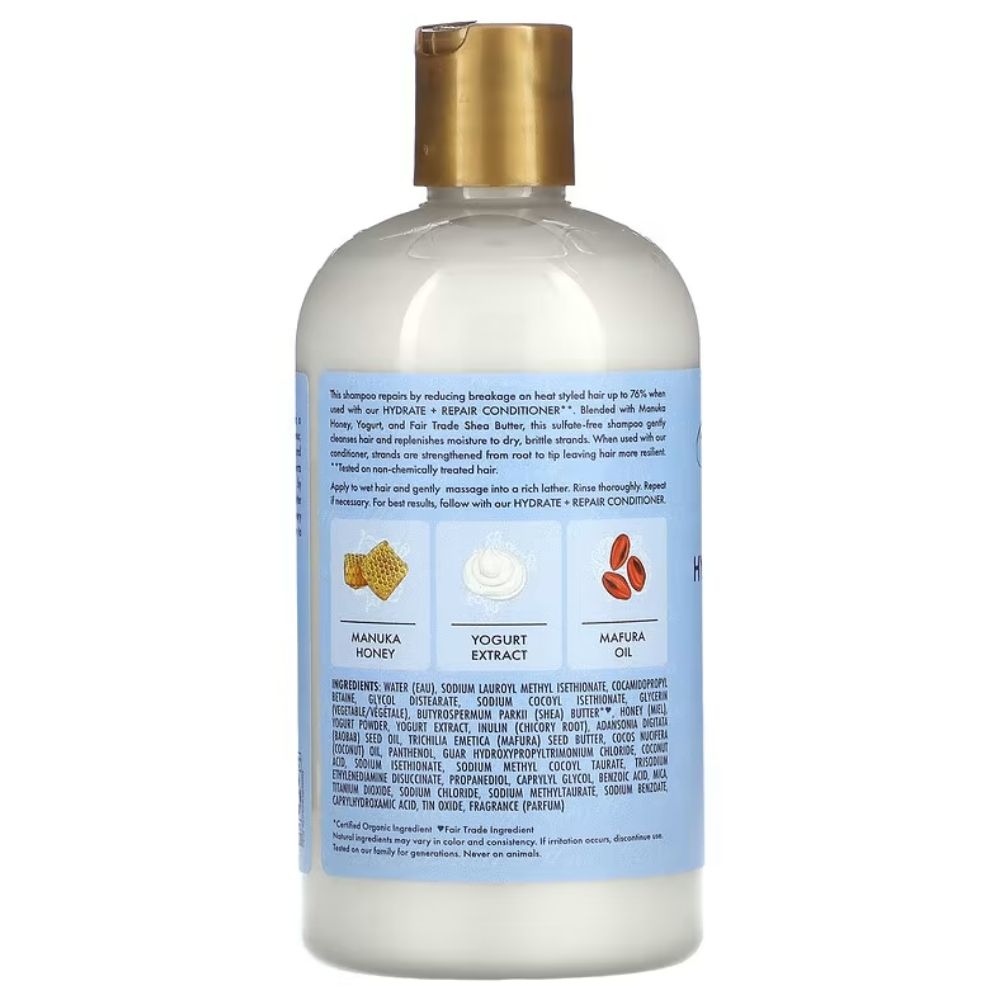 Shea Moisture Manuka Honey &amp; Yogurt Hydrate + Repair Shampoo 384ml