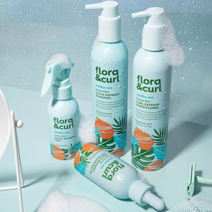 Flora &amp; Curl Soothe Me Coconut Mint Scalp Refresh Pre-Shampoo Oil 100ml