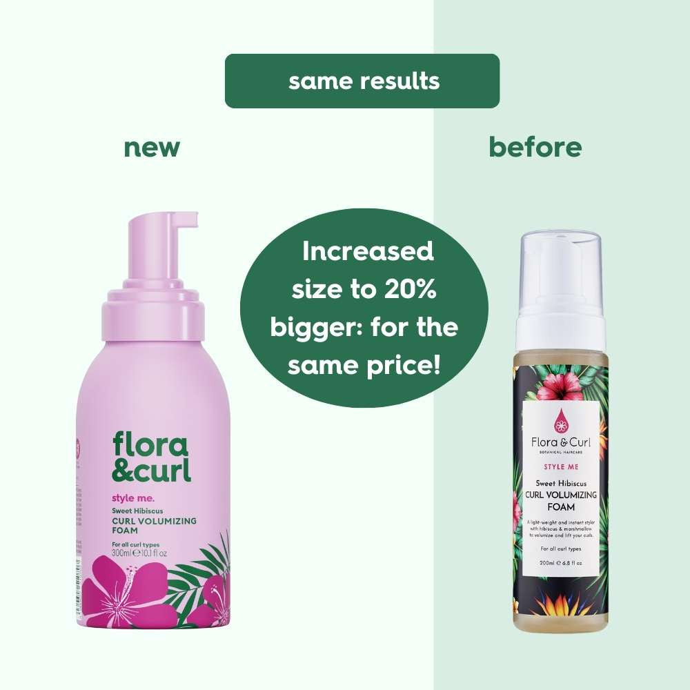 Flora &amp; Curl Style Me Sweet Hibiscus Curl Volumizing Foam 300ml