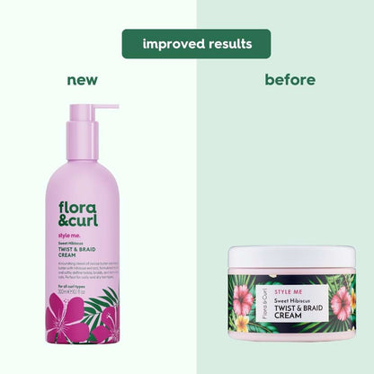 Flora &amp; Curl Style Me Sweet Hibiscus Twist &amp; Braid Cream 300ml