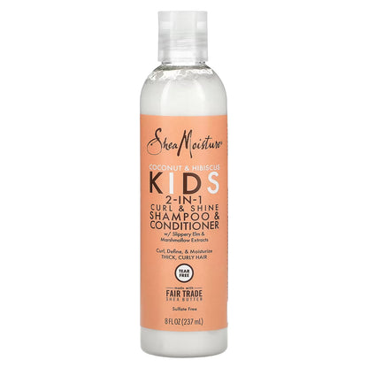 Shea Moisture Coconut &amp; Hibiscus Kids 2 In 1 Shampoo &amp; Conditioner 236ml