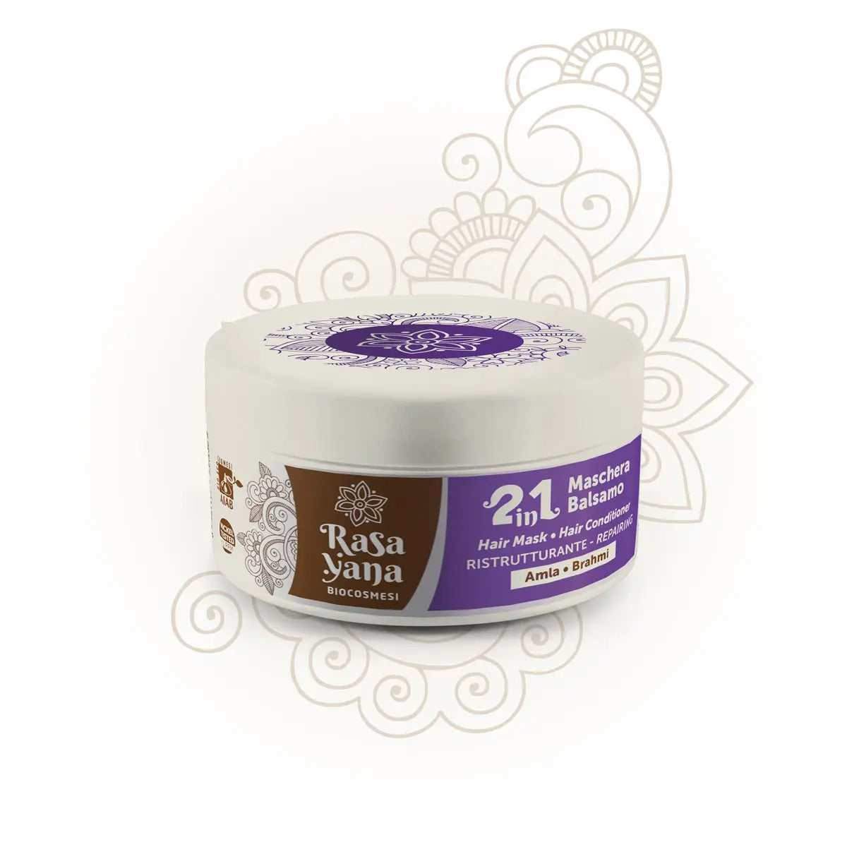 Rasayana Biocosmesi 2 in 1 Maschera Balsamo Hair Conditioner Ristrutturante