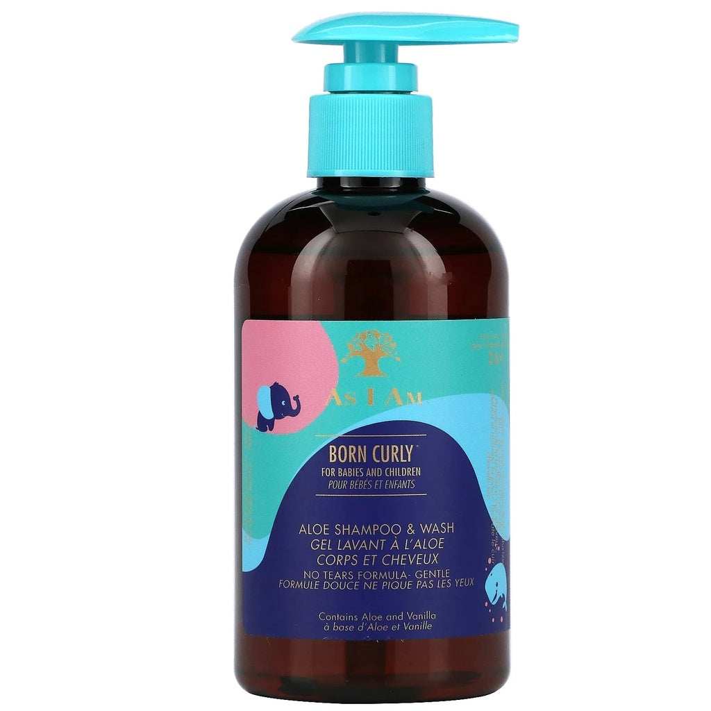 As I Am Born Curly Aloe Shampoo &amp; Wash 240ml