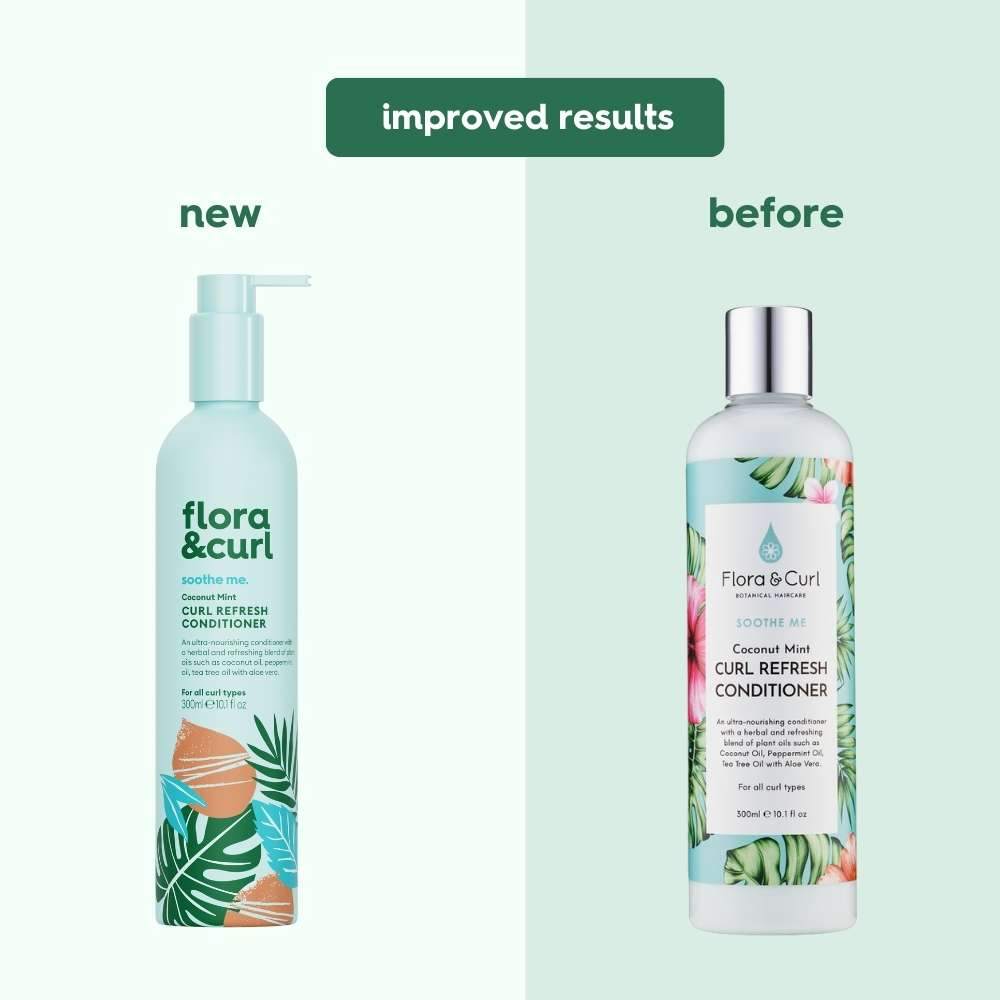 Flora &amp; Curl Soothe Me Coconut Mint Curl Refresh Conditioner 300ml