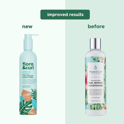 Flora &amp; Curl Soothe Me Coconut Mint Curl Refresh Conditioner 300ml