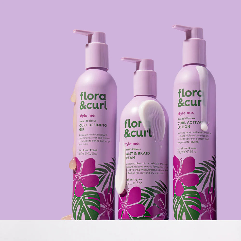 Flora &amp; Curl The Coily Hair Styling Kit