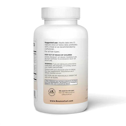 Bounce Curl Hair Vitamins with Nigella Sativa - 60 Capsules