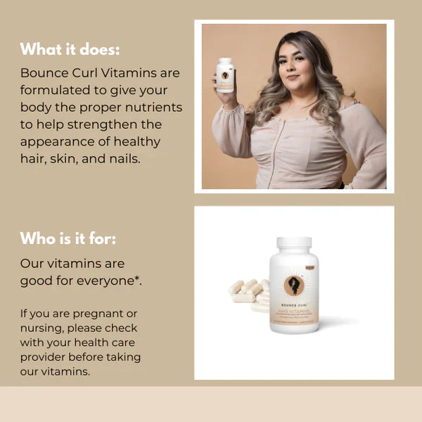 Bounce Curl Hair Vitamins with Nigella Sativa - 60 Capsules