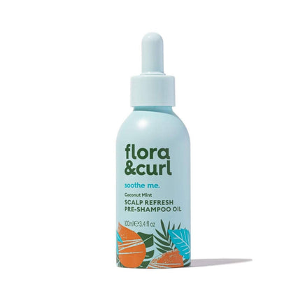 Flora &amp; Curl Soothe Me Coconut Mint Scalp Refresh Pre-Shampoo Oil 100ml