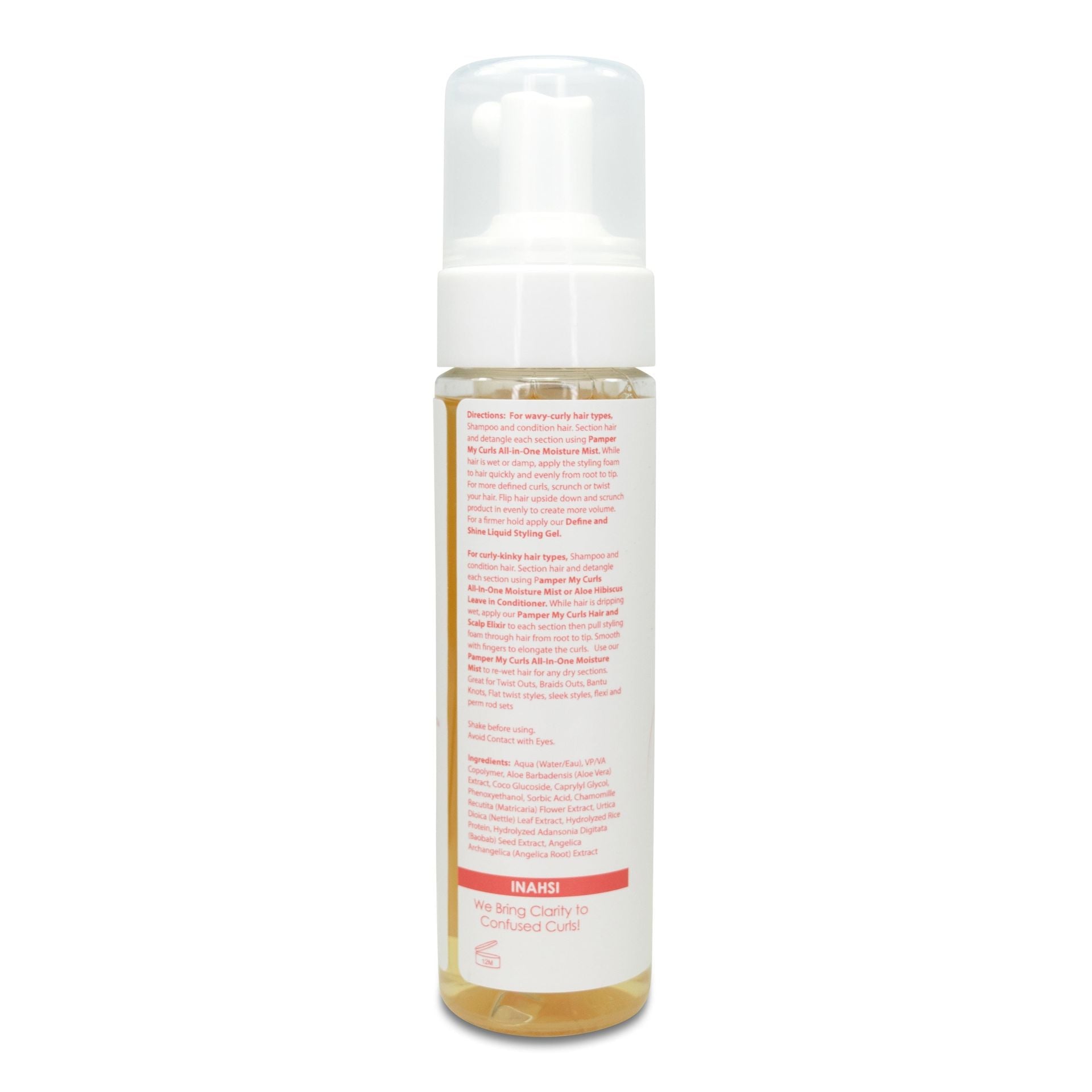 Inahsi Naturals Define &amp; Shine Volumizing Styling Foam