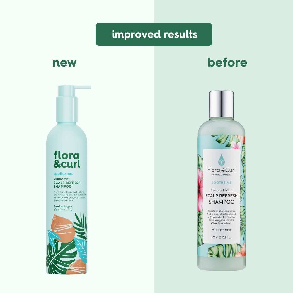 Flora &amp; Curl Soothe Me Coconut Mint Scalp Refresh Shampoo 300ml