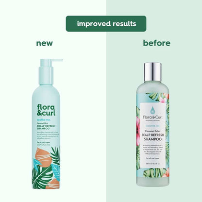 Flora &amp; Curl Soothe Me Coconut Mint Scalp Refresh Shampoo 300ml