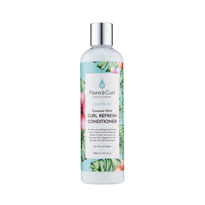 Flora &amp; Curl Soothe Me Coconut Mint Curl Refresh Conditioner 300ml