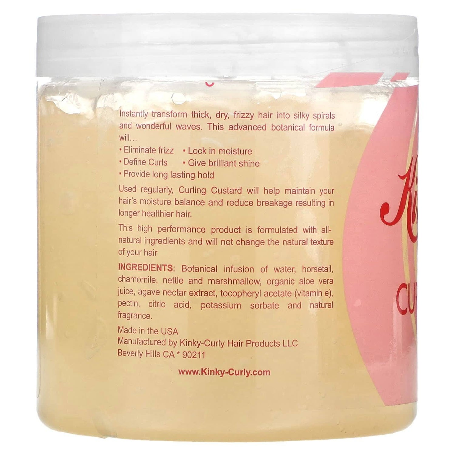 Kinky Curly Gel Curling Custard