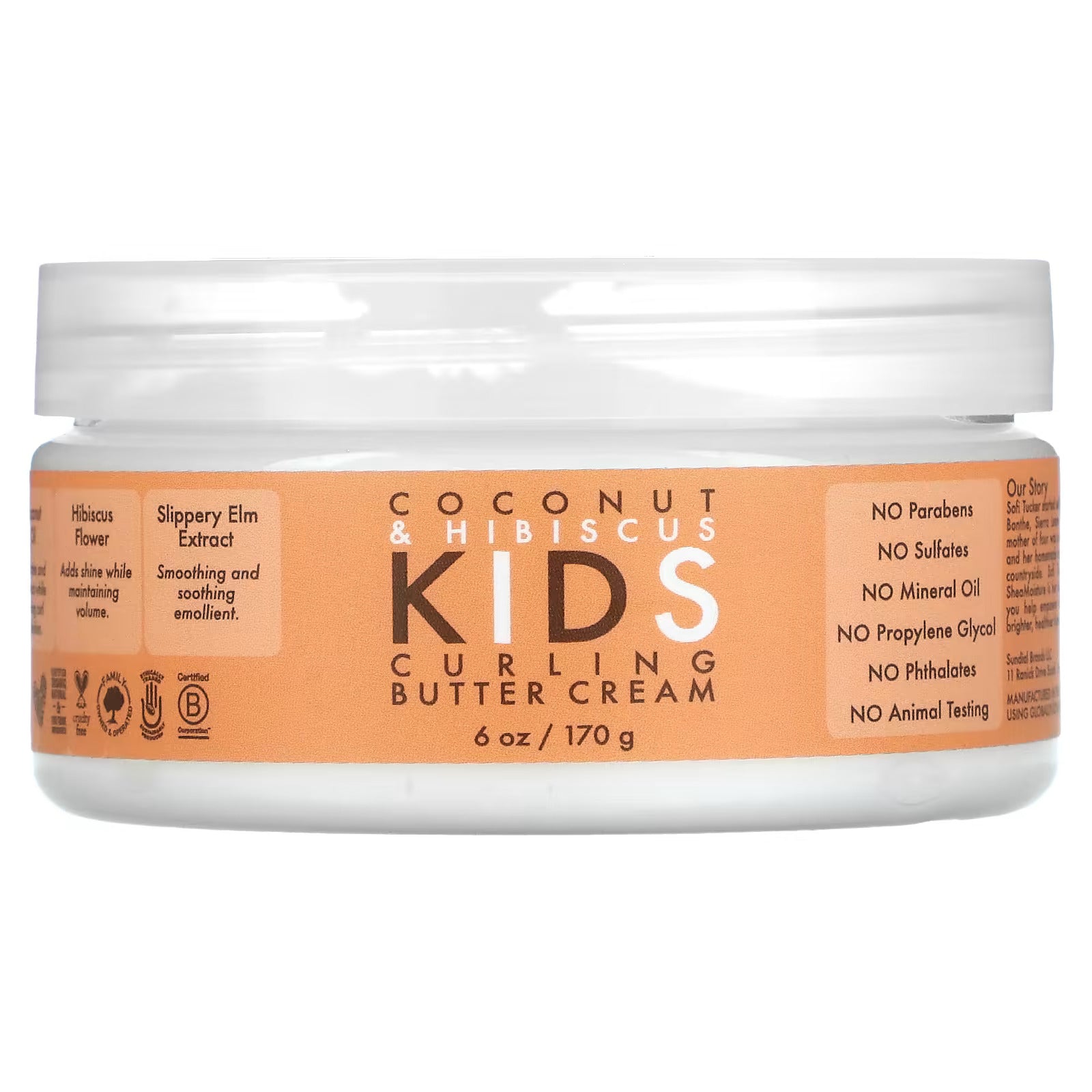 Shea Moisture Kids Coconut &amp; Hibiscus Curl Butter Cream 170g