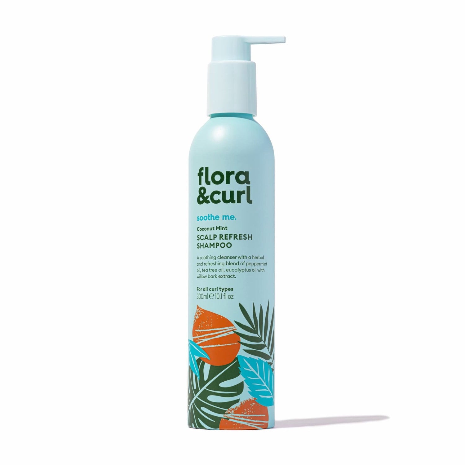 Flora &amp; Curl Soothe Me Coconut Mint Scalp Refresh Shampoo 300ml