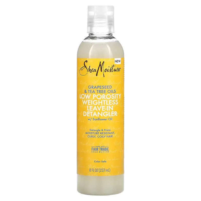 Shea Moisture Grapeseed &amp; Tea Tree Oils Low Porosity Weightless Leave-In Detangler 237ml