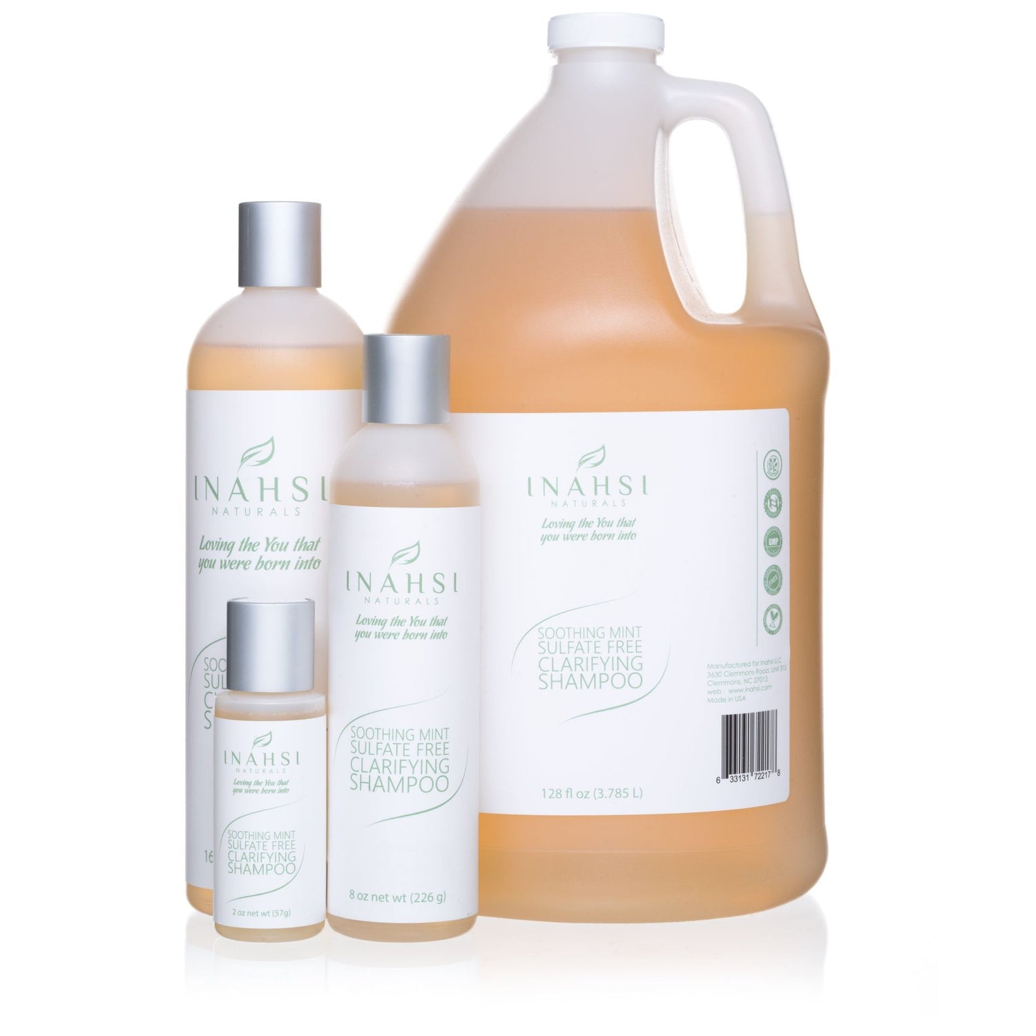 Inahsi Naturals Soothing Mint Clarifying Shampoo